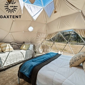 Tente Dôme Gonflable Transparente à Coque Rigide de 10M de Diamètre, Modèle Bulle Verte/Yelle pour Camping, Fabrication Directe - Product Image 3