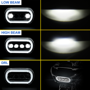 ไฟหน้ารถจักรยานยนต์ LED สำหรับ Harley Road <span class=keywords><strong>Glide</strong></span> FLTRX FLTRXS 2015 - 2022 <span class=keywords><strong>Ultra</strong></span> CVO/SE FLTRUSE 2015 2016 <span class=keywords><strong>Ultra</strong></span> FLTRU 2016 - 2019 - Product Image 3