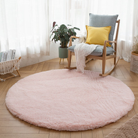 Tapis en polaire rose pour le salon, la chambre à coucher, tapis moelleux, tapis en fourrure synthétique, tapis et carpettes pour la chambre, peluche