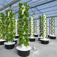 Système de jardinage automatique de tour hydroponique aéroponique d'intérieur conception simple écologique pour la culture de légumes et de plantes vertes à la maison