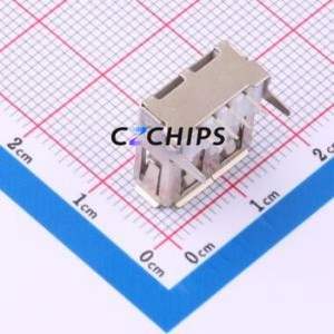 AF 90° ZJDG JB USB Connector Bent Lead Through Hole Connector Type-A USB 2.0 Female Right Angle Insert - Product Image 2