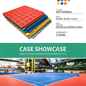 GQK <b>PVC</b> Multi-Sport Court Mat-Interlocking <b>Tiles</b> Eco-Friendly Anti-Bacterial Shock Absorption Anti-Slip Portable Sports Flooring - Product Image 5