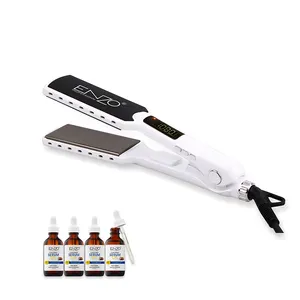 ENZO Professional Head Inclined 2 in 1 Supplier Brazilian Max Hair Straightener Flat Iron Straightening Curler