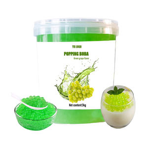 ไข่มุกบับเบิ้ลชา องุ่นเขียว 3 กก. พร้อมน้ำตาล สำหรับตกแต่งขนมหวาน วัตถุดิบเครื่องดื่มพรีเมียม จากโรงงานโดยตรง - Product Image 2