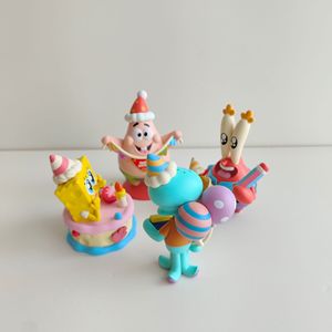 <span class=keywords><strong>Nueva</strong></span> Caja Sorpresa de <span class=keywords><strong>Bob</strong></span> <span class=keywords><strong>Esponja</strong></span>, Serie de Cumpleaños, Patrick Star, Octopus, Adorno de PVC para Figuras, Decoración Moderna para Escritorio y Auto - Product Image 5