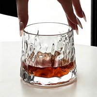 Verre à whisky en cristal épais avec logo personnalisé, verre à whisky de haute qualité pour bar, verre à liqueur