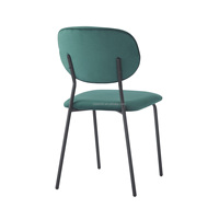 Promotionnel Salle À Manger Master Chaise Vert Gris Tissu Rembourré Baignoire Chaise Nordique Confortable Restaurant Table et Chaises Ensemble