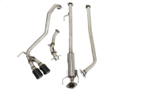 Système d'échappement HKS Toyota Hilux Revo Side Twin en fibre de carbone Cat Back Performance avec acier inoxydable et embout de silencieux
