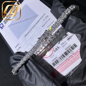 Bracelet tennis classique unisexe Iced Out avec diamants de laboratoire VVS de 3 mm - Product Image 1