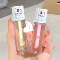 Gloss à lèvres transparent Bobeini, hydratant, non collant, brillance douce, soin quotidien des lèvres pour les lèvres sèches, confort toute la journée