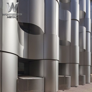 Système de façade mur-rideau en aluminium composite de 4 mm et 3 mm, panneau en aluminium laminé, style design moderne pour projets - Product Image 3
