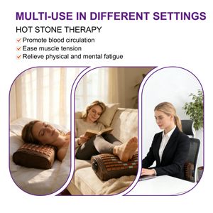 Bantal Pemanas Tourmaline Luxuryade LKT50 Terapi Inframerah Jauh Pijat Jade Nuga Bantal Terbaik - Product Image 4