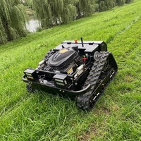 Tondeuse à gazon télécommandée avec livraison gratuite, moteur diesel 800 mm, chenilles en caoutchouc, certifiée CE EPA, pour désherbage des terres agricoles, vergers et pentes