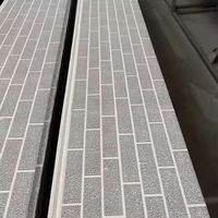 Panel Sándwich de Revestimiento Metálico para Pared Exterior de Poliuretano (PU) Aislante e Ignífugo para Construcción de Casas Prefabricadas