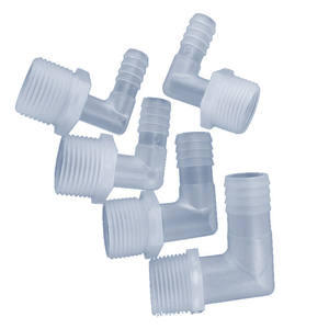 High-Temperature Corrosion-Resistant PP Threaded Elbow Connector 4-Point Male Thread Sanitary Plastic <b>Adapter</b> & Connector - Product Image 1