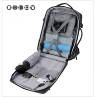 Mochila Unisex de gran capacidad para ordenador portátil, mochila de senderismo de negocios con Material Oxford impermeable para viajes al aire libre