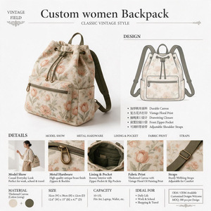 Custom <b>Women</b> <b>Backpack</b> PU Leather Butterfly Print Softback Shoulder Strap Lightweight Daily Use Cute Square Shape Zipper Closure - Product Image 3