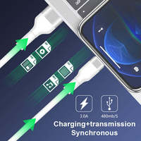 Cable USB Tipo C de Silicona de Carga Súper Rápida, Cable de Carga y Transferencia de Datos USB OTG de Alta Velocidad para Todos los Teléfonos Inteligentes Tipo C
