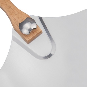 Utensilios de Cocina Italianos: Espátula de Aluminio de Mango Largo de 35 cm, Pala para Pizza con Mango de Madera Desmontable - Product Image 3