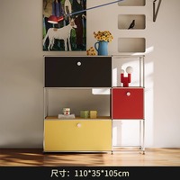 Armoire modulaire en acier inoxydable à la mode moderne buffet de rangement TV pour la maison meubles de salon