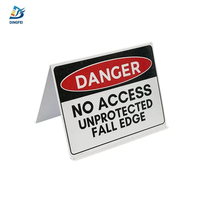 両面反射建設現場危険アクセス許可された要員のみ危険危険標識プラスチック壁標識