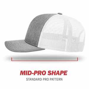 Casquettes de sport en maille à 6 panneaux avec logo personnalisé de haute qualité, 80 couleurs unies, pour hommes, ajustées, style Richardson 112 Trucker - Product Image 4