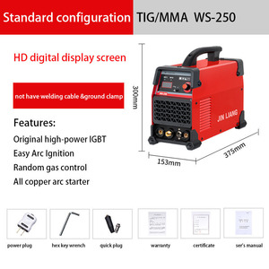 Máquina de Soldadura TIG/MMA 2 en 1 Multifuncional de Acero Inoxidable 220V 250A IGBT con Cable de Cobre WS-250 - Product Image 1