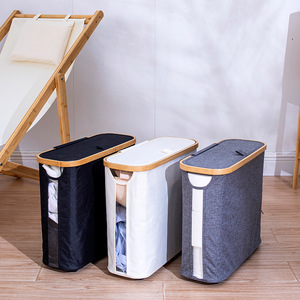 Oval <b>Storage</b> <b>Basket</b> With Lid Dustproof Tissue Paper Holder Multipurpose <b>Bathroom</b> Clothes Organizer Modern Design - Product Image 2