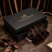Boîte cadeau en carton rigide de luxe personnalisée pour manteau en fourrure avec impression de logo pour la vente en gros de vêtements