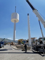 Nouveau fabricant, tour monopode de lampe de télécommunication galvanisée résistante au vent et Durable