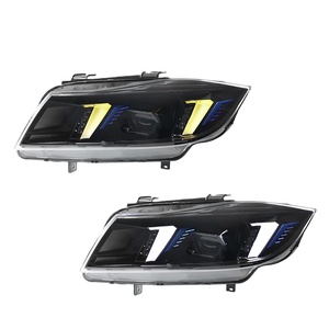 Conjunto de Faros Delanteros Modificados Estilo Fang para BMW Serie 3 E90 2005-2012, Luces LED de Circulación Diurna, Señal de Giro, Lente LED de 12V - Product Image 1