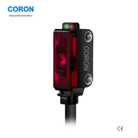 Capteur laser CMOS Coron GL1-D30 PNP NPN 45-300 mm IP67, capteur photoélectrique réfléchissant diffuse pour objets opaques et transparents