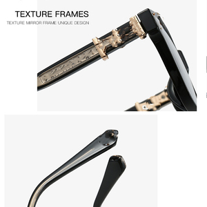 Montatura Ottica Retrò per Donna, Occhiali Anti Luce Blu, Alta Qualità in Acetato e Metallo, Struttura con Perni, Montature Quadrate di <span class=keywords><strong>Design</strong></span> per Uomo - Product Image 2