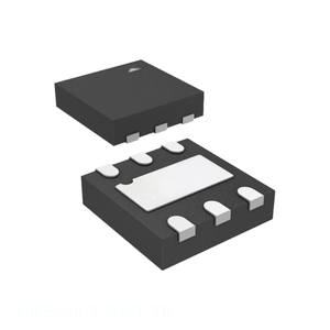 Compre Componentes Electrónicos en Línea, Gestión de Energía (PMIC) 6 UFDFN, Punto de Contacto Expuesto, MIC5528-3.3YMT-TR Original - Product Image 1