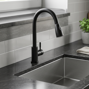 Robinet de cuisine moderne à poser sur le comptoir, avec douchette extractible, cartouche céramique lisse, anti-goutte, pour la décoration de la cuisine à domicile - Product Image 2