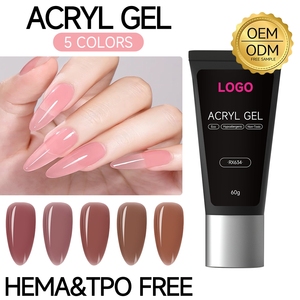 Gel à ongles transparent en acrylique cristal, sans odeur, personnalisable avec logo, vente chaude, OEM ODM, livraison rapide, directement de l'usine - Product Image 1