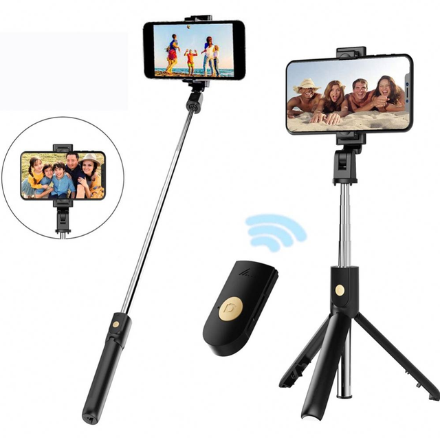 2026 Selfie Stick Remote Control Tripod Handphone Live Photo Holder Camera Self-timer Artifact Rod Mobile Phone OEM Fold