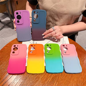 Luxe Double Couleur Dégradé Vague Bord Lentille Protéger Souple TPU Couverture Téléphone étui pour <span class=keywords><strong>huawei</strong></span> P60 P30 P40 P50 P60Pro Mate60 50 40 30 - Product Image 6