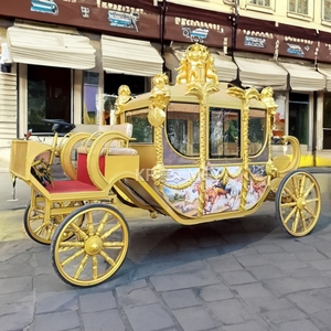 2025 Competitive Price 4 Passenger Horse-drawn <b>Sale</b> Electric Carriage horse <b>For</b> Bride Wedding - Product Image 6