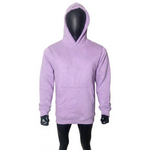 <b>Mens</b> Lavender <b>Purple</b> Gothic Cross Print <b>Hoodie</b> Heavyweight Cotton Fleece Pullover Vintage Aesthetic Streetwear Casual Loose - Product Image 1