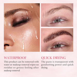 Créez votre propre sourcil végétalien personnalisé pour la stratification label privé sourcils gel gel coiffant doux clair sourcil réglage Gel avec brosse - Product Image 3