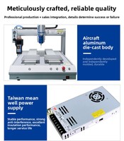 Robot de distribution de colle automatique de bureau à 3 axes avec réservoir sous pression, double plateforme, machine de distribution CNC pour PCB/LED/Électronique, garantie 1 an