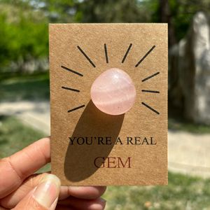 Tarjeta de Sanación con Cristales, Regalo Creativo con Forma Irregular y Estilo Pastoral de CN para Todas las Ocasiones - Product Image 5