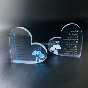 Kích thước tùy chỉnh nhựa Logo khối <span class=keywords><strong>Acrylic</strong></span> UV in <span class=keywords><strong>Acrylic</strong></span> hình trái tim khối - Product Image 6