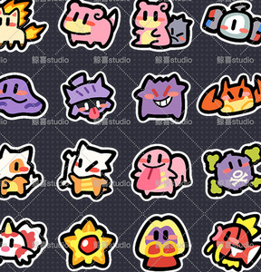 YQ Wholesale Charm Custom Evolving Cute Anime Little Elf Fridge Magnet Sticker Bulk Pokemoned 151 Q Version Display Party Favor - Product Image 6