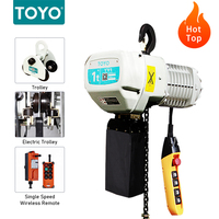 Palans électriques à chaîne Toyo fabriqués en Chine, 1 tonne, 2 tonnes, 3 tonnes, 5 tonnes, 6 tonnes avec télécommande sans fil