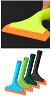 JIAYI Raclette en silicone haute performance pour film teinté de vitres de voiture, outil de nettoyage et d'essuyage d'eau pour vitres JY-68