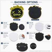 Accesorios de Ropa, Juego de Parches Bordados Navideños, Parche de Monstruo Verde para Coser o Planchar en Ropa, Chaquetas y Bolsos