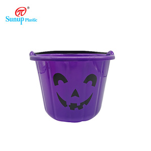 Cubo <span class=keywords><strong>de</strong></span> <span class=keywords><strong>Halloween</strong></span> con forma <span class=keywords><strong>de</strong></span> <span class=keywords><strong>calabaza</strong></span> para dulces, diferentes caras - Product Image 2