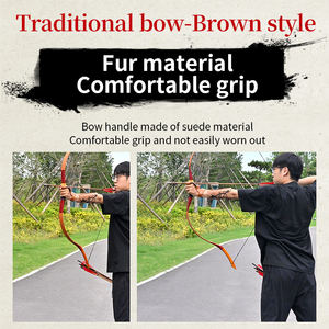 ธนูแบบดั้งเดิม SPG รุ่น Recurve Longbow สำหรับยิงธนู พร้อมลูกศรขนไก่งวง สำหรับยิงกลางแจ้ง ทำด้วยมืออย่างประณีต - Product Image 5